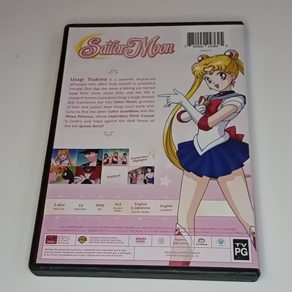 Season 1 Sailor Moon 3-disc DVD - Picture 2 of 6